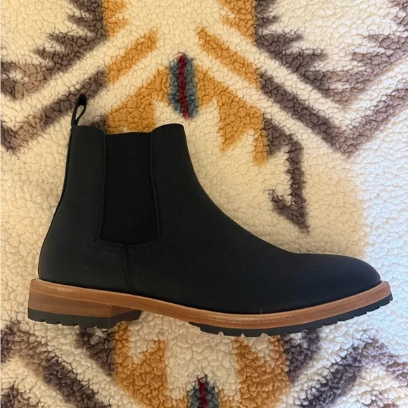 New in Box Nisolo Men’s Everday Chelsea Boot Black Leather Size 11.5 - Picture 8 of 10